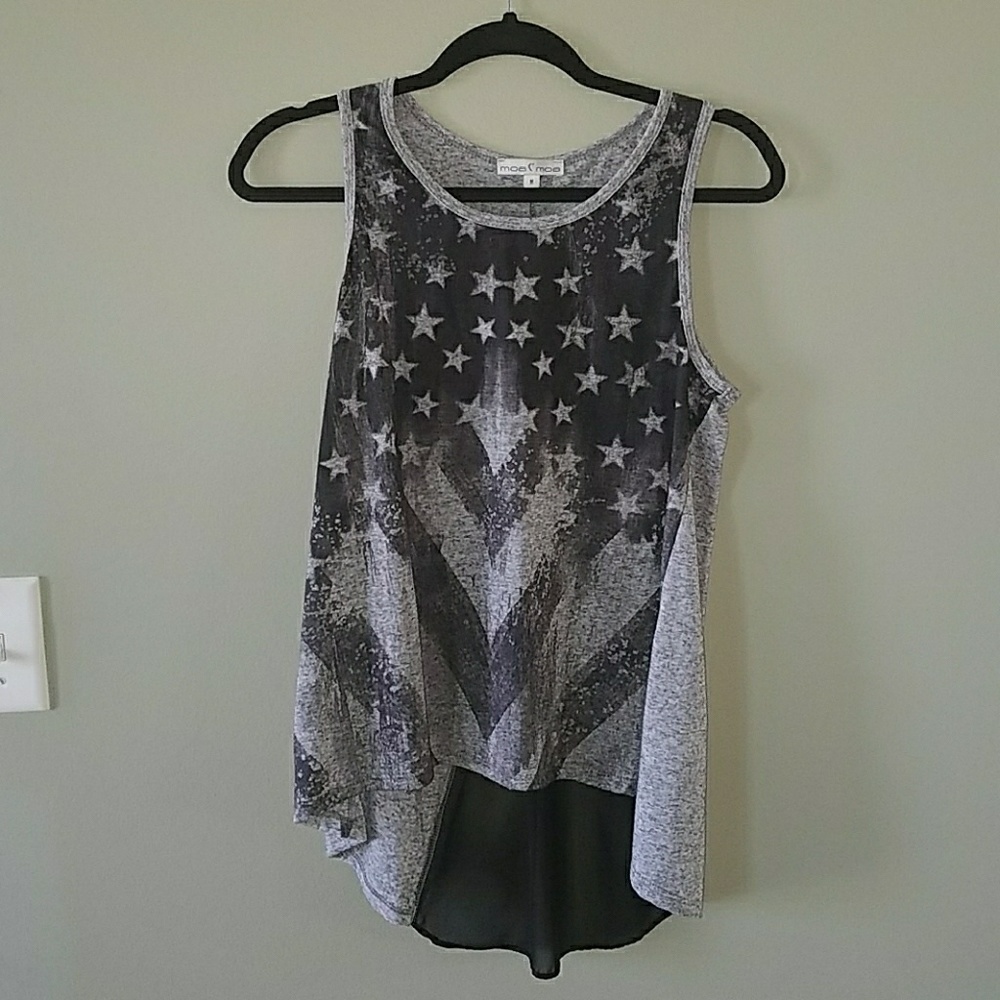Moa Moa American flag tank top